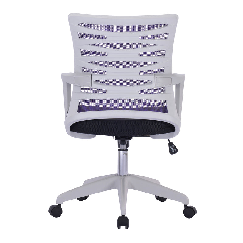 Spyro Designer Mesh Armchair With White Frame And Detailed Back Panelling - NWOF