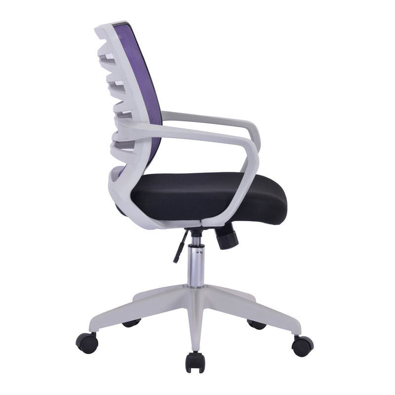 Spyro Designer Mesh Armchair With White Frame And Detailed Back Panelling - NWOF