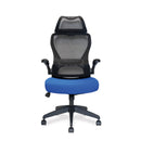 Canis High Back Mesh Chair With Moulded Seat Foam, Folding Arms And Optional Headrest - NWOF