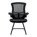 Luna Designer Medium Back Mesh Cantilever Chair With Folding Arms - NWOF