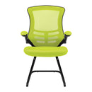 Luna Designer Medium Back Mesh Cantilever Chair With Folding Arms - NWOF