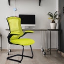 Luna Designer Medium Back Mesh Cantilever Chair With Folding Arms - NWOF