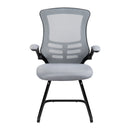 Luna Designer Medium Back Mesh Cantilever Chair With Folding Arms - NWOF
