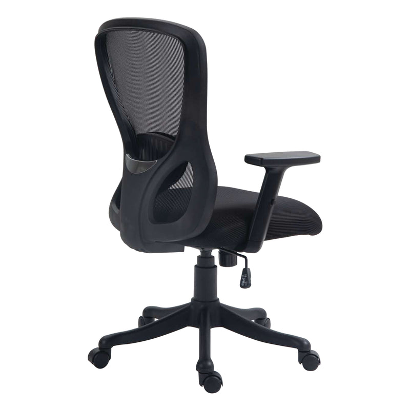 Nimbus High Back Mesh Chair With Adjustable Arms, Adjustable Lumbar Support & Nylon Base - NWOF