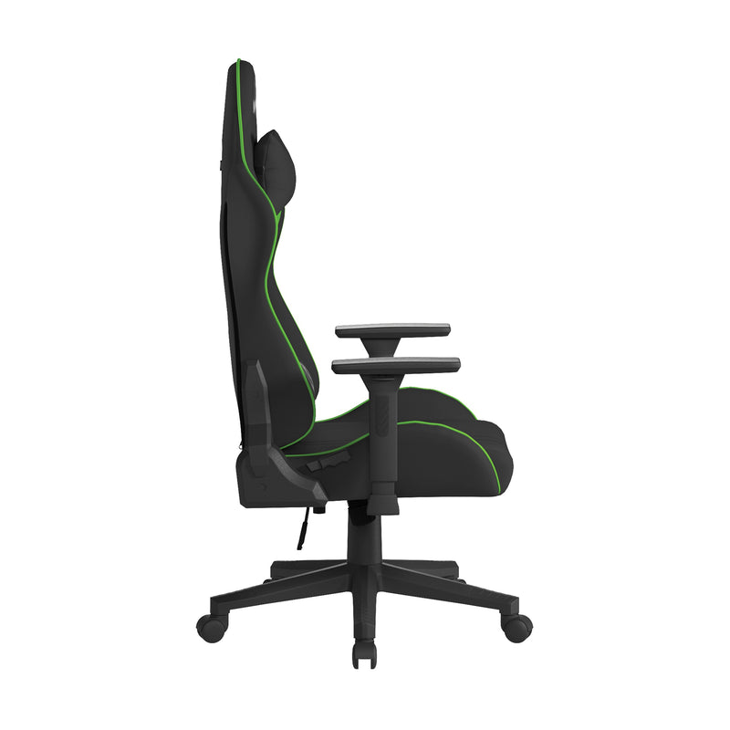 Apollo Ergonomic Gaming Chair With 4D Multi-Dimensional Armrest & 155° Tilt - Black/Green