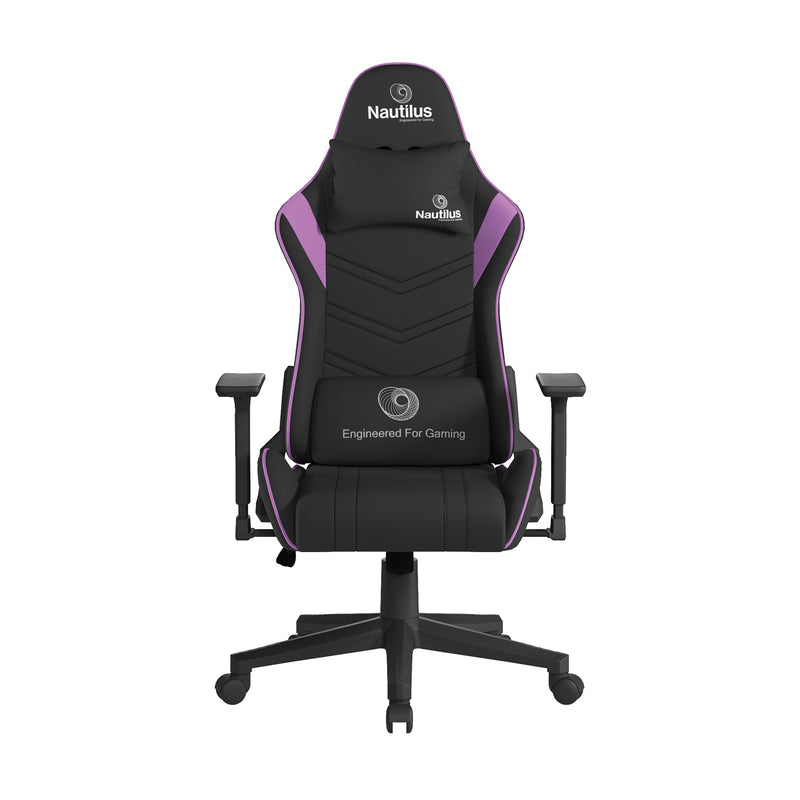 Apollo Ergonomic Gaming Chair With 4D Multi-Dimensional Armrest & 155° Tilt - Black/Purple