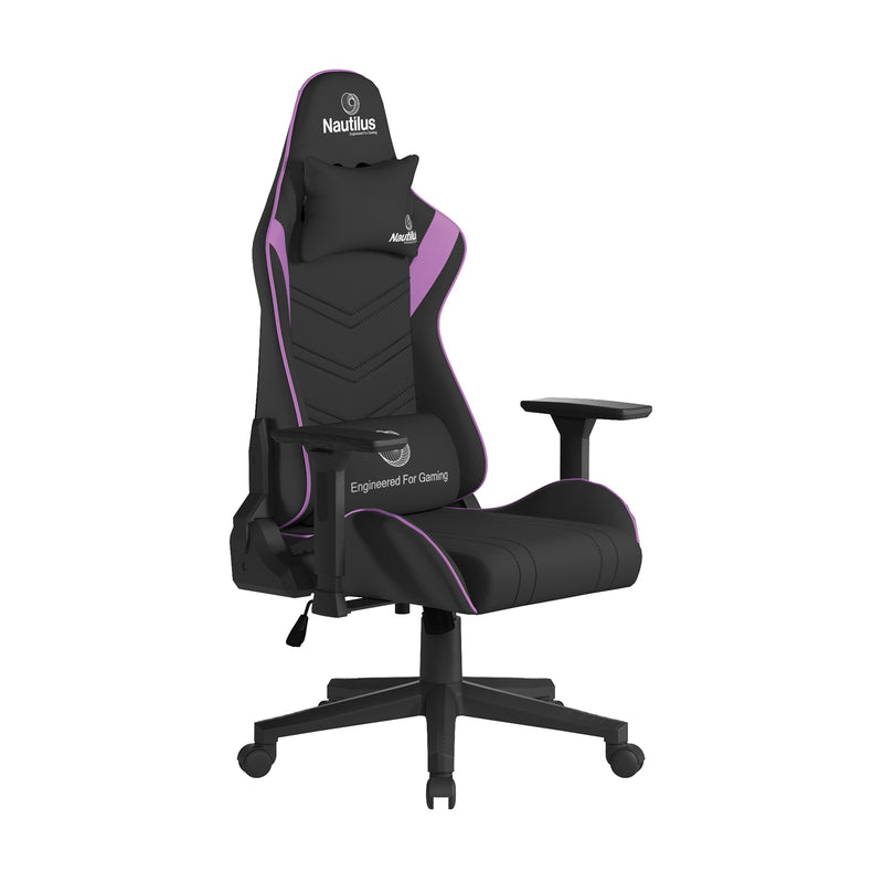 Apollo Ergonomic Gaming Chair With 4D Multi-Dimensional Armrest & 155° Tilt - Black/Purple