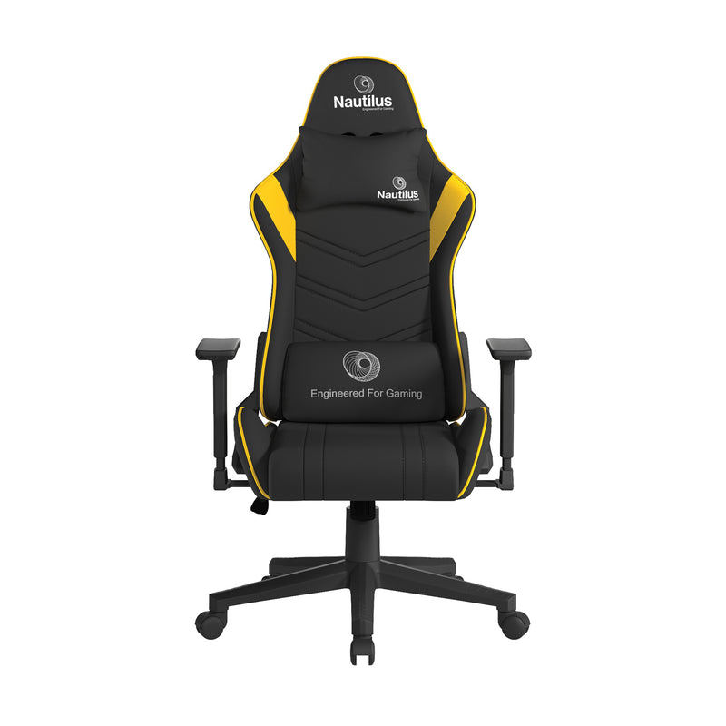 Apollo Ergonomic Gaming Chair With 4D Multi-Dimensional Armrest & 155° Tilt - Black/Yellow