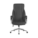 Windermere High Back PU Executive Armchair With S Style Ergonomic Backrest & Padded Chrome Armrests - NWOF