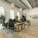 Windermere High Back PU Executive Armchair With S Style Ergonomic Backrest & Padded Chrome Armrests - NWOF