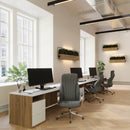 Windermere High Back PU Executive Armchair With S Style Ergonomic Backrest & Padded Chrome Armrests - NWOF