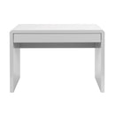 Nordic Compact & Curvaceous High Gloss Workstation With Spacious Storage Drawer - NWOF