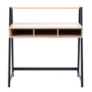 Vienna Compact Two Tier Workstation With Stylish Feature Frame & Upper Storage Shelf - NWOF