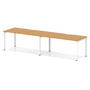 Evolve Plus 2 Person Single Row Bench Desk - Oak