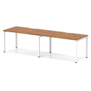 Evolve Plus 2 Person Single Row Bench Desk - Walnut