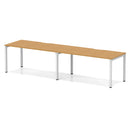 Evolve Plus 2 Person Single Row Bench Desk - Oak