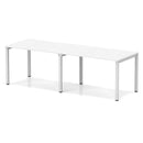 Evolve Plus 2 Person Single Row Bench Desk - White