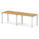 Evolve Plus 2 Person Single Row Bench Desk - Oak