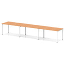 Evolve Plus 3 Person Single Row Bench Desk - Beech