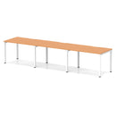 Evolve Plus 3 Person Single Row Bench Desk - Beech
