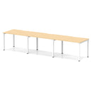 Evolve Plus 3 Person Single Row Bench Desk - Maple