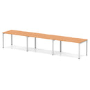 Evolve Plus 3 Person Single Row Bench Desk - Beech