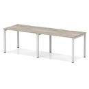 Evolve Plus 2 Person Single Row Bench Desk - Grey Oak