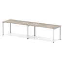 Evolve Plus 2 Person Single Row Bench Desk - Grey Oak