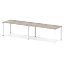 Evolve Plus 2 Person Single Row Bench Desk - Grey Oak