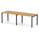 Evolve Plus 2 Person Single Row Bench Desk - Oak