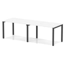 Evolve Plus 2 Person Single Row Bench Desk - White