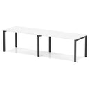 Evolve Plus 2 Person Single Row Bench Desk - White