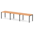 Evolve Plus 3 Person Single Row Bench Desk - Beech