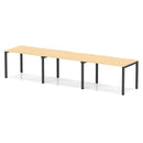 Evolve Plus 3 Person Single Row Bench Desk - Maple