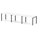Evolve Plus 3 Person Single Row Bench Desk - White