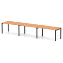 Evolve Plus 3 Person Single Row Bench Desk - Beech
