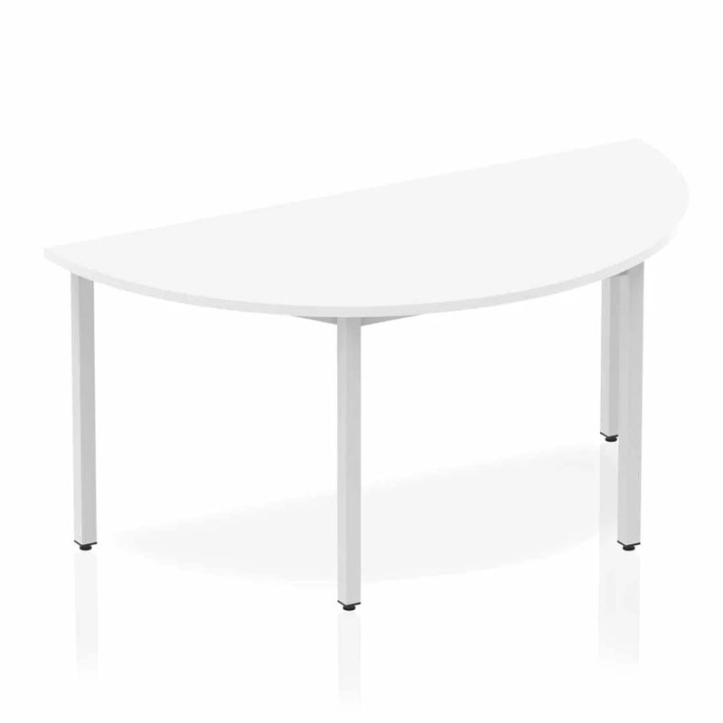 Impulse Semi-Circle Table Box Frame Leg - White - NWOF