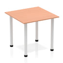 Impulse Square Table With Post Leg - Beech - NWOF