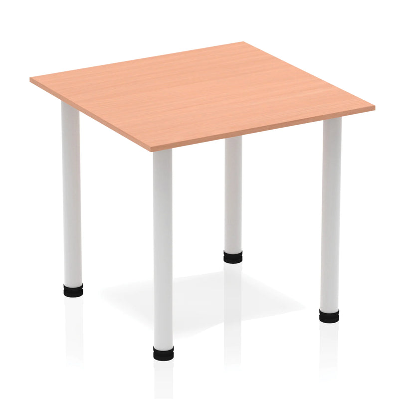 Impulse Square Table With Post Leg - Beech