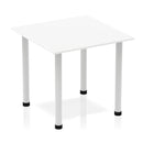 Impulse Square Table With Post Leg - White - NWOF