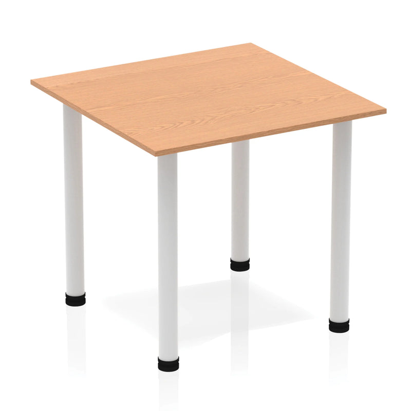 Impulse Square Table With Post Leg - Oak