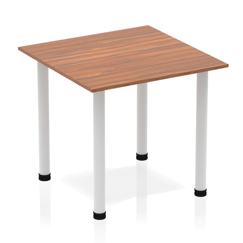 Impulse Square Table With Post Leg - Walnut