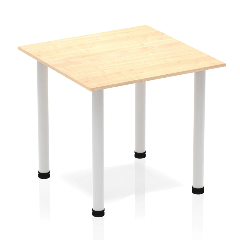 Impulse Square Table With Post Leg - Maple
