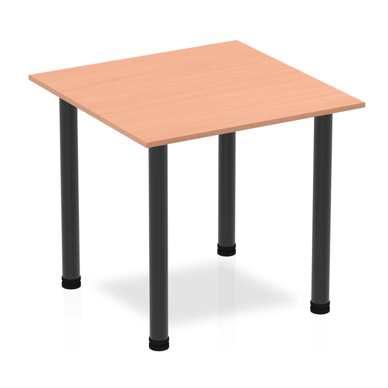 Impulse Square Table With Post Leg - Beech