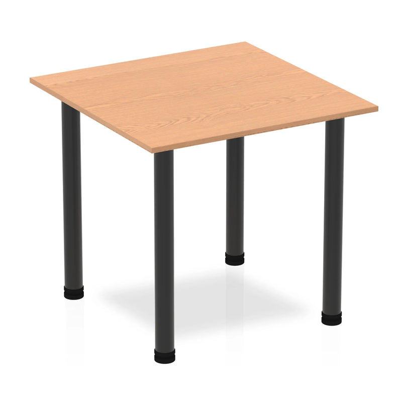 Impulse Square Table With Post Leg - Oak