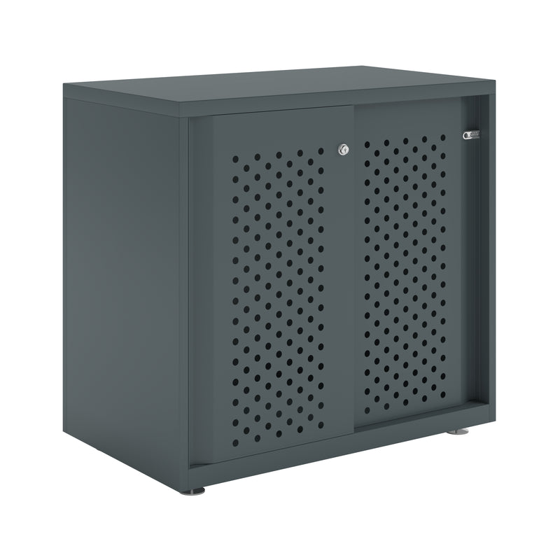 Bisley Glide With Perforated Doors - 800mm Wide (1 Shelf)