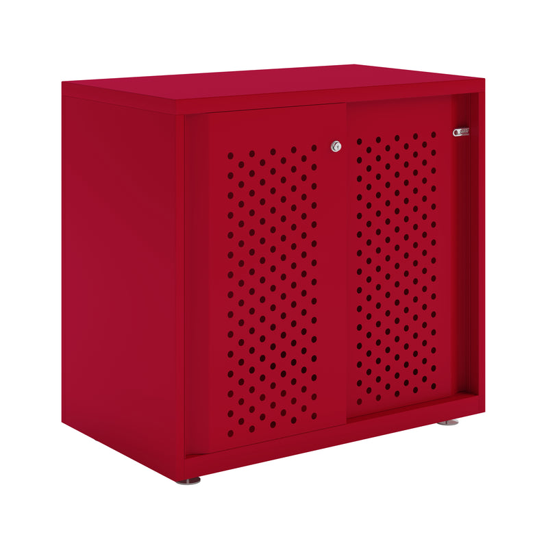 Bisley Glide With Perforated Doors - 800mm Wide (1 Shelf)