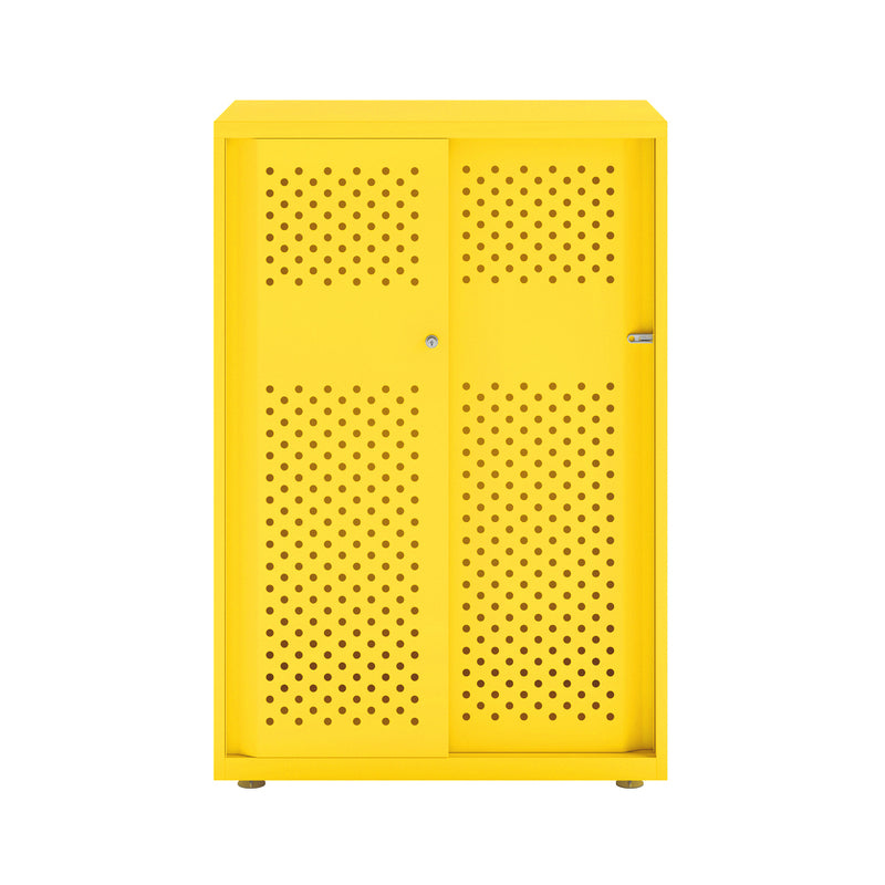 Bisley Glide With Perforated Doors - 800mm Wide (2 Shelves)