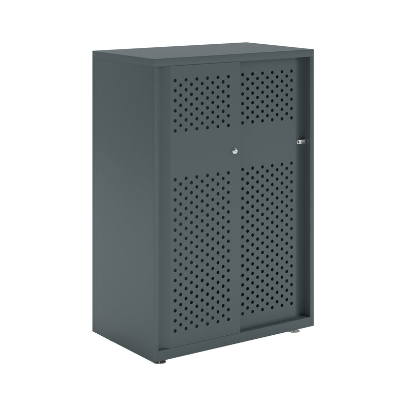 Bisley Glide With Perforated Doors - 800mm Wide (2 Shelves)