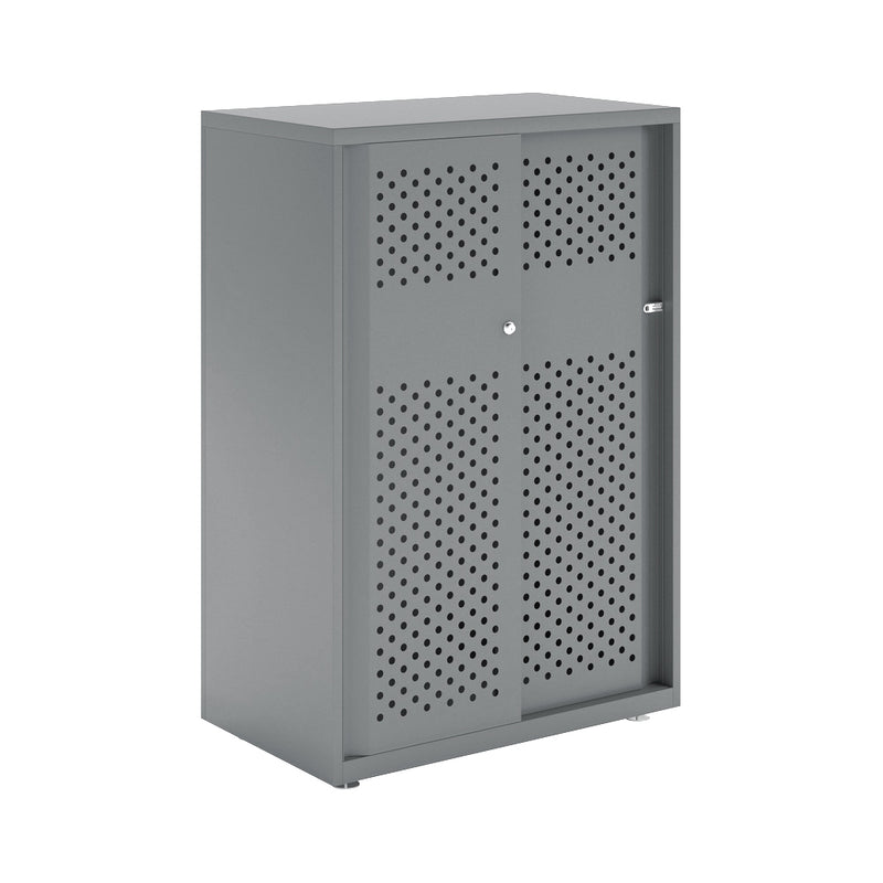 Bisley Glide With Perforated Doors - 800mm Wide (2 Shelves)